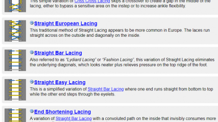 Did you know there are hundreds of way to tie your laces ...