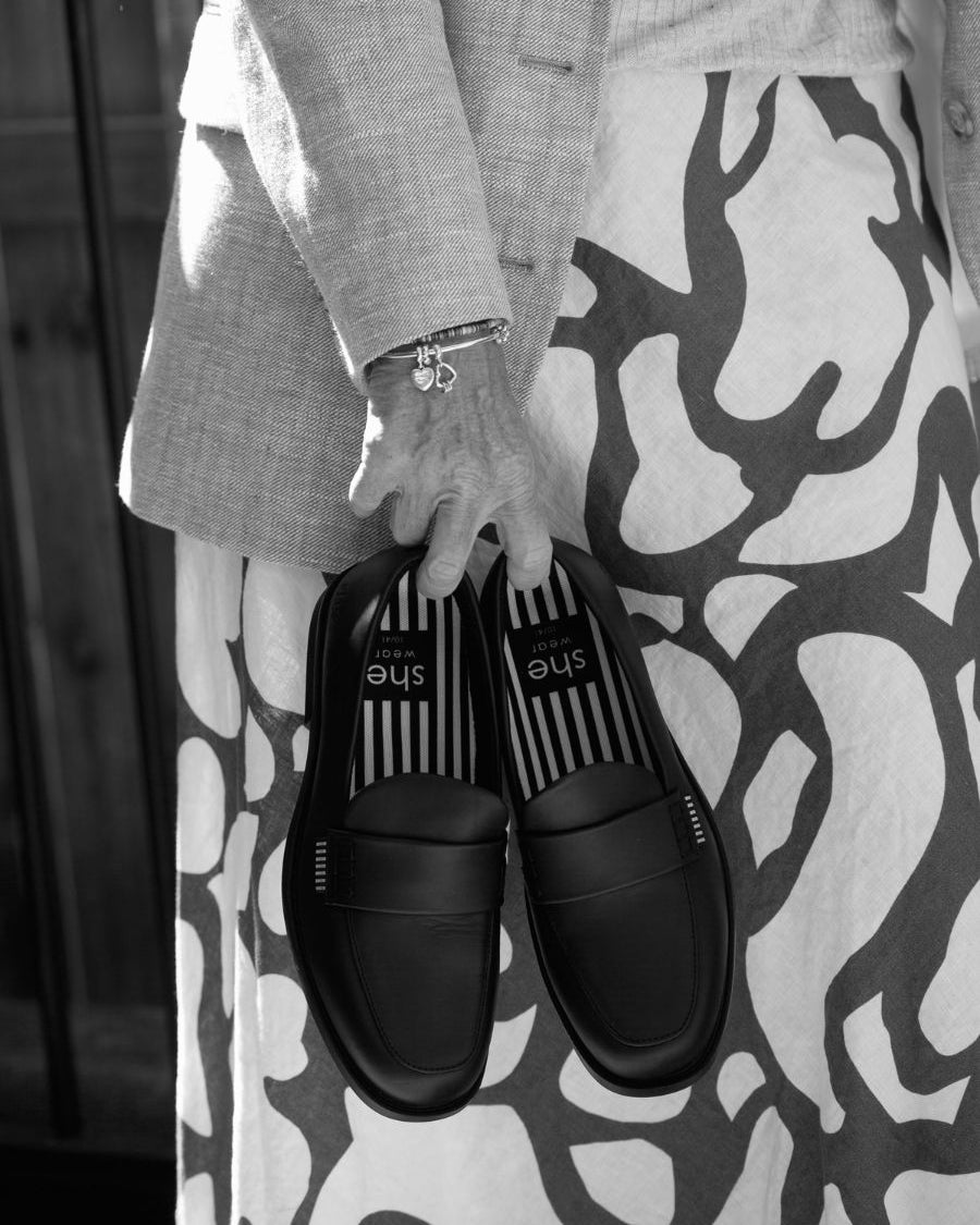 black work loafer for women