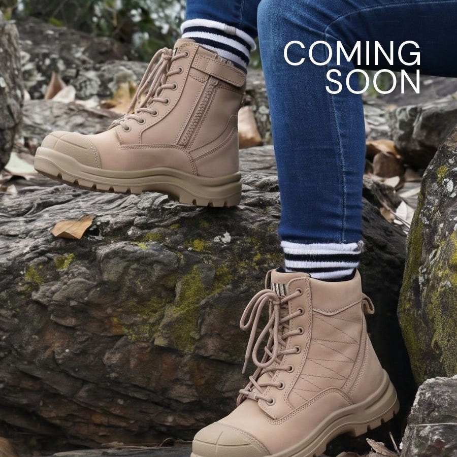 Achieves: women's lightweight zip safety work boots