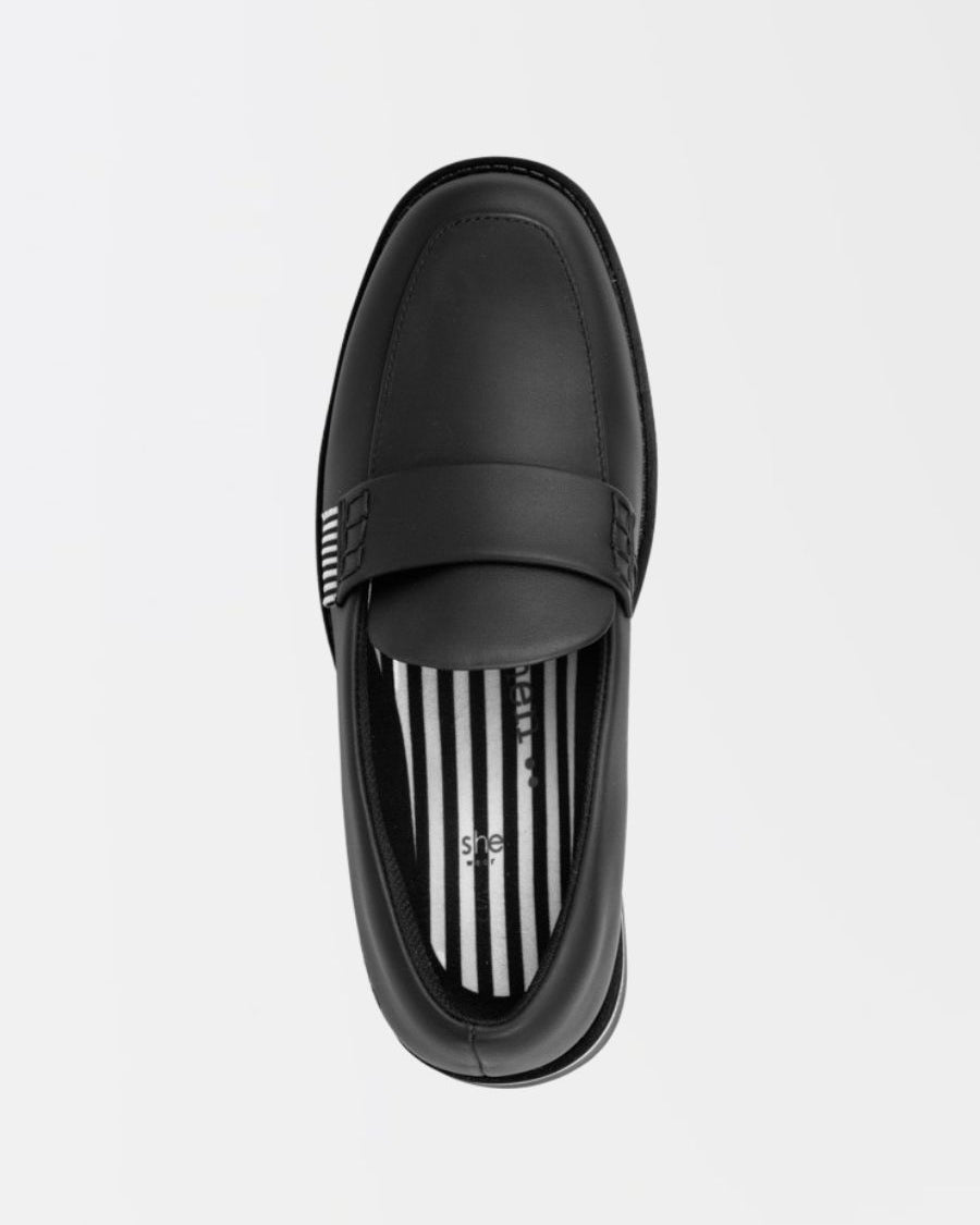 top view of womens work shoes