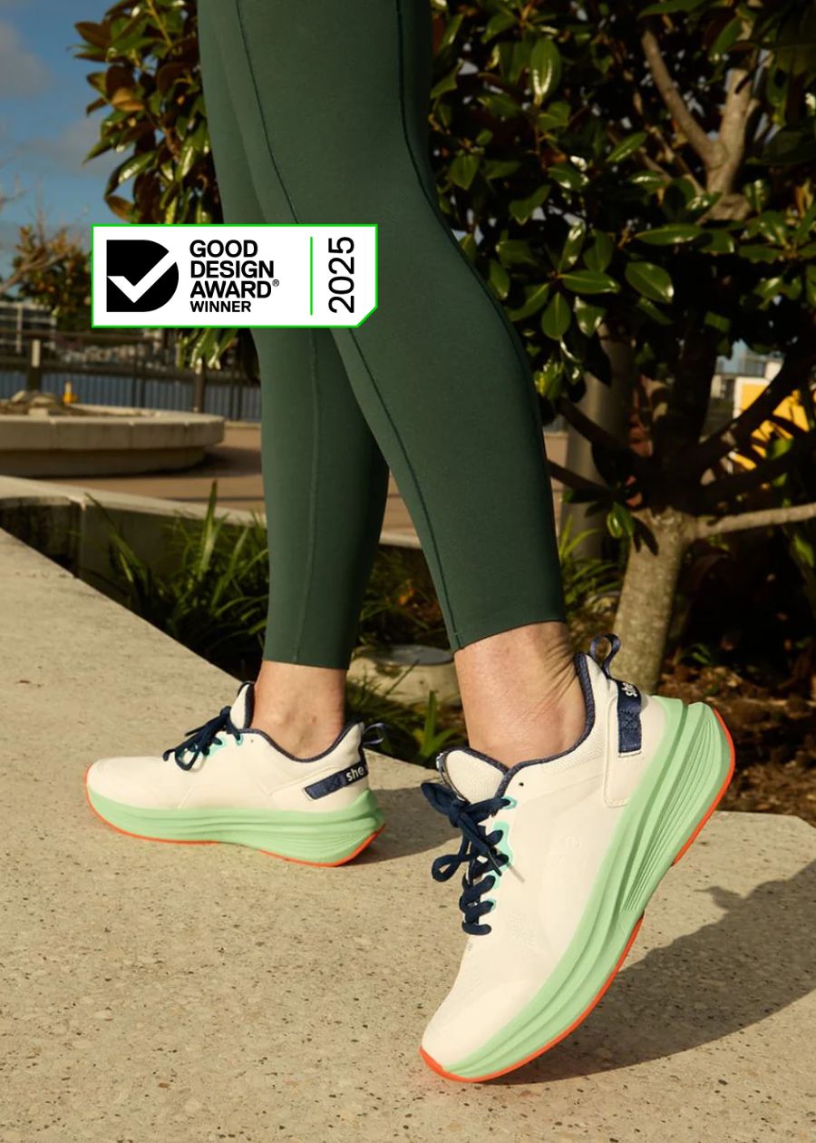 pace walking shoes has won a good design award