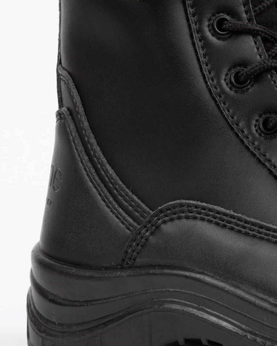 womens designed work boot black uniform
