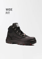 black work boots wide fitting for women
