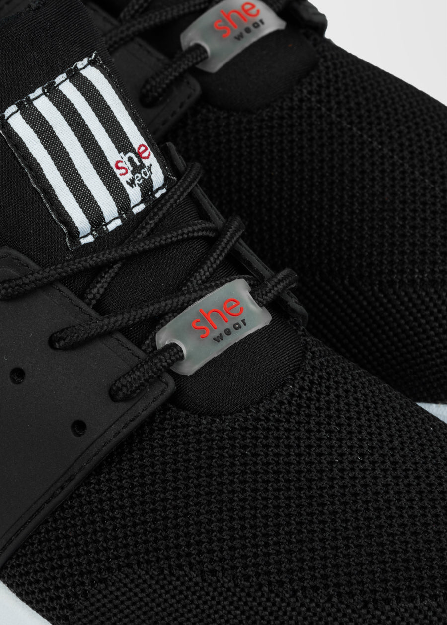 black active sneakers for women