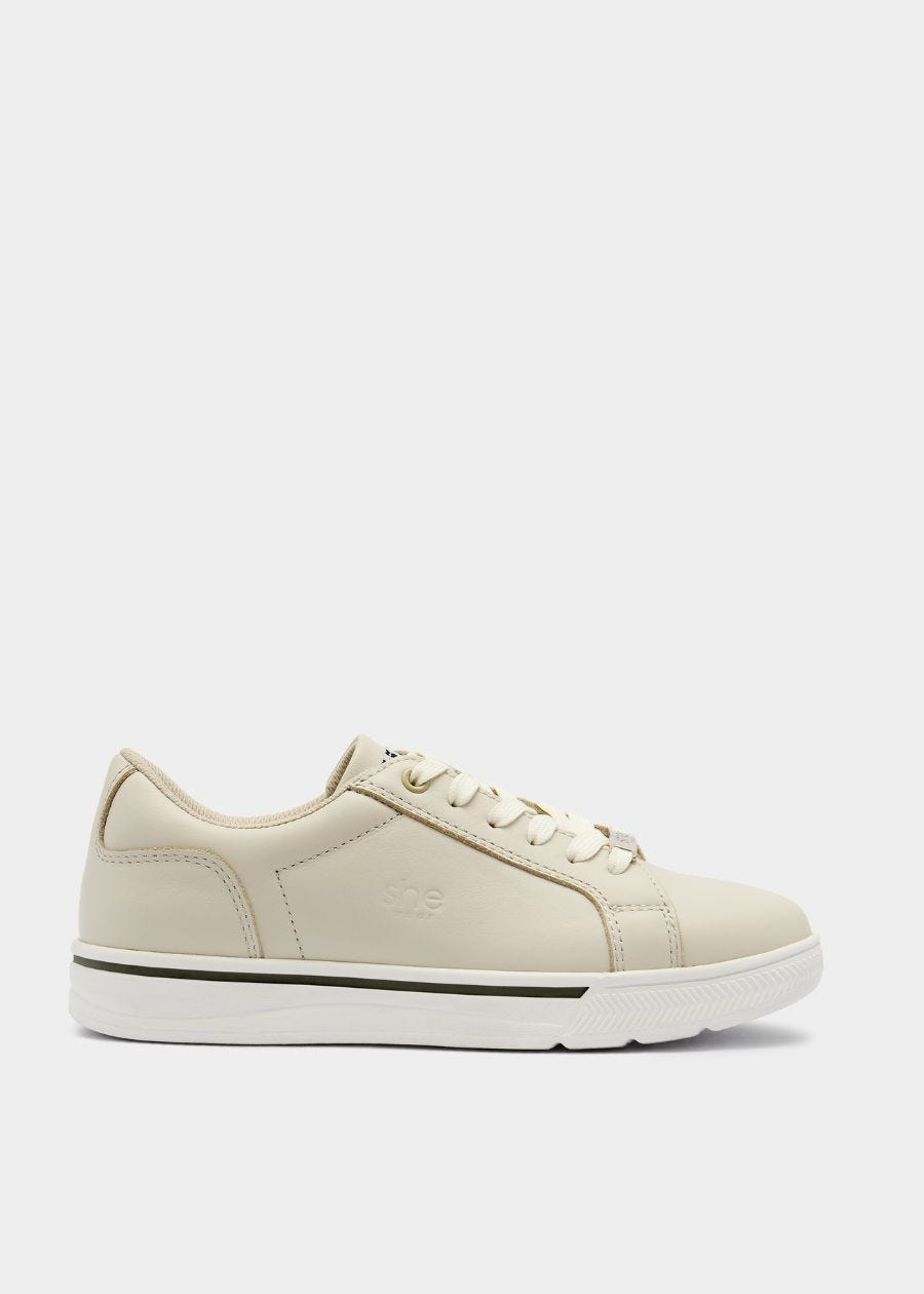 supports sneaker in stone side view
