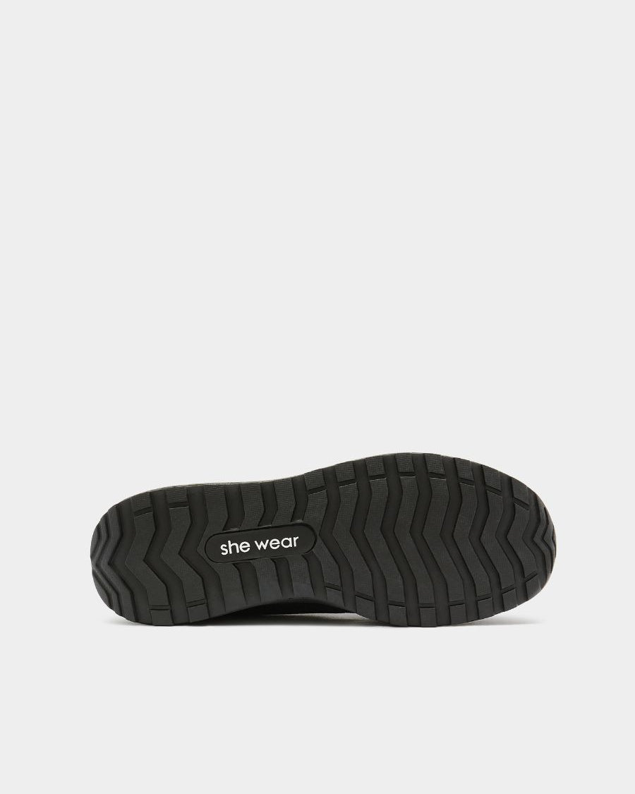 black slip resistant rubber outsole