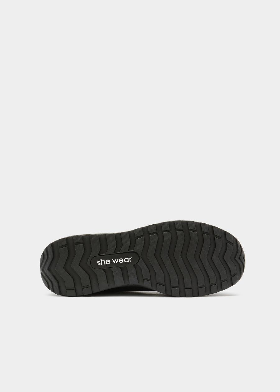 black slip resistant rubber outsole