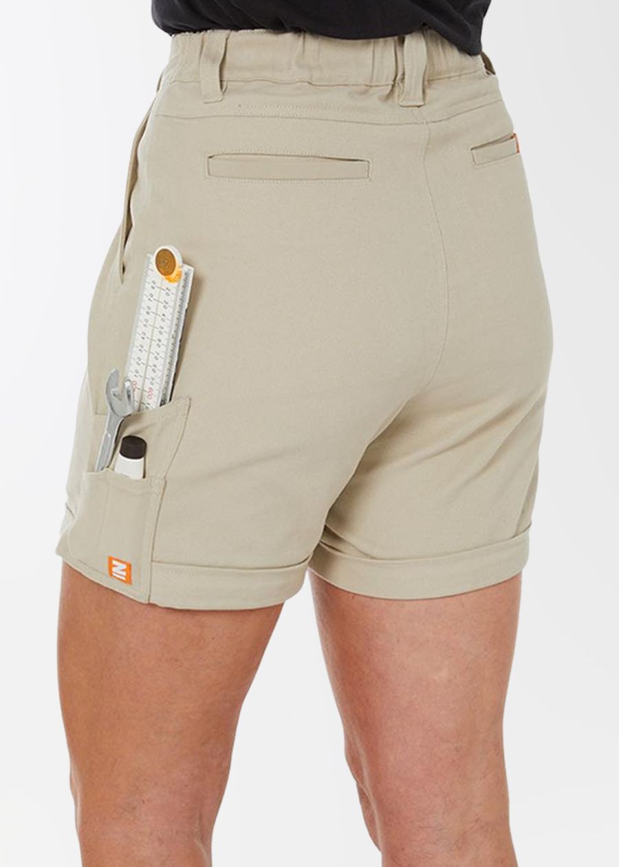 Women's work shorts - Tough, breathable, soft & signature 360 stretch cotton