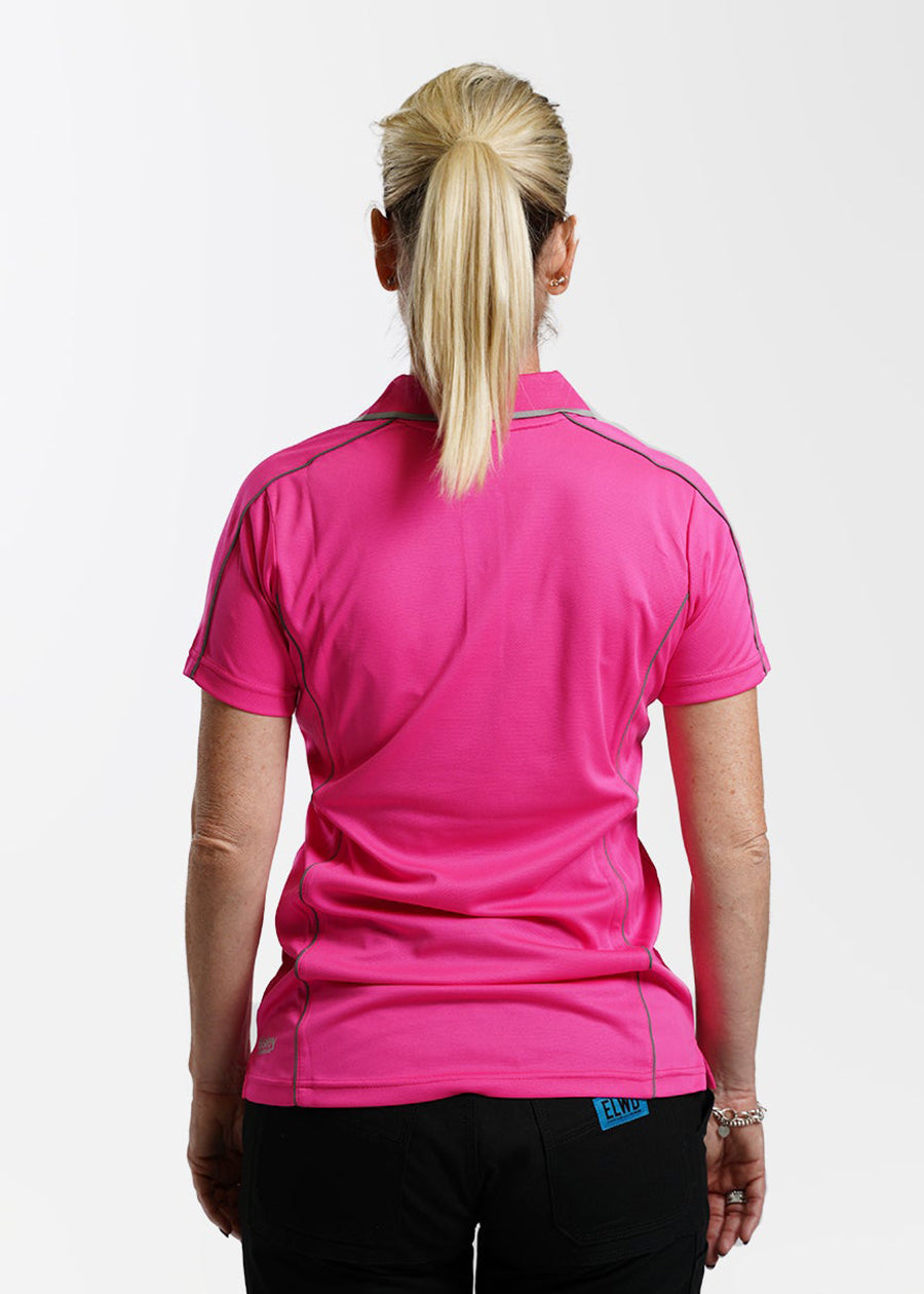 Women's cool mesh polo shirt - she wear