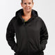 Women's fleece zip front hoodie with sherpa lining