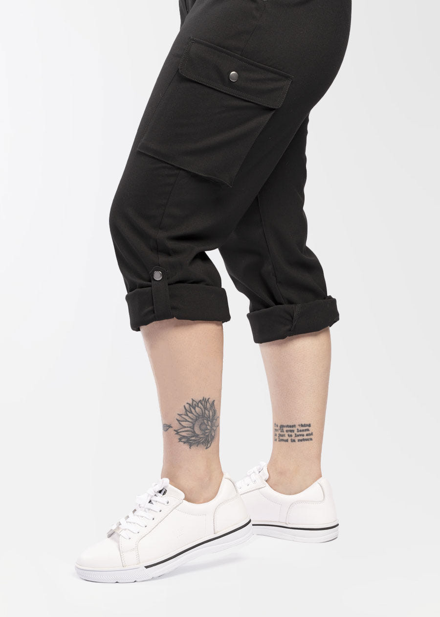 women's elastic waist pants biz care