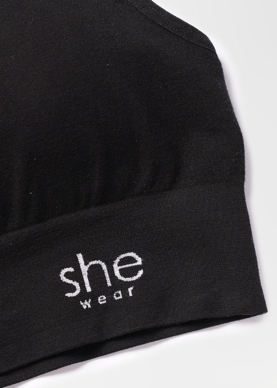 Organic bamboo crop bra - she wear