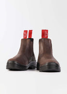 women's pull on chelsea boots she wear brown leather
