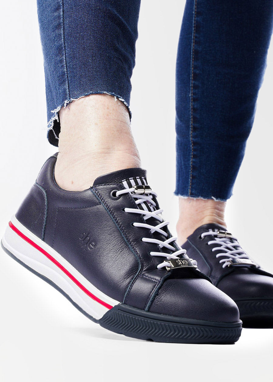 elastic no tie laces she wear