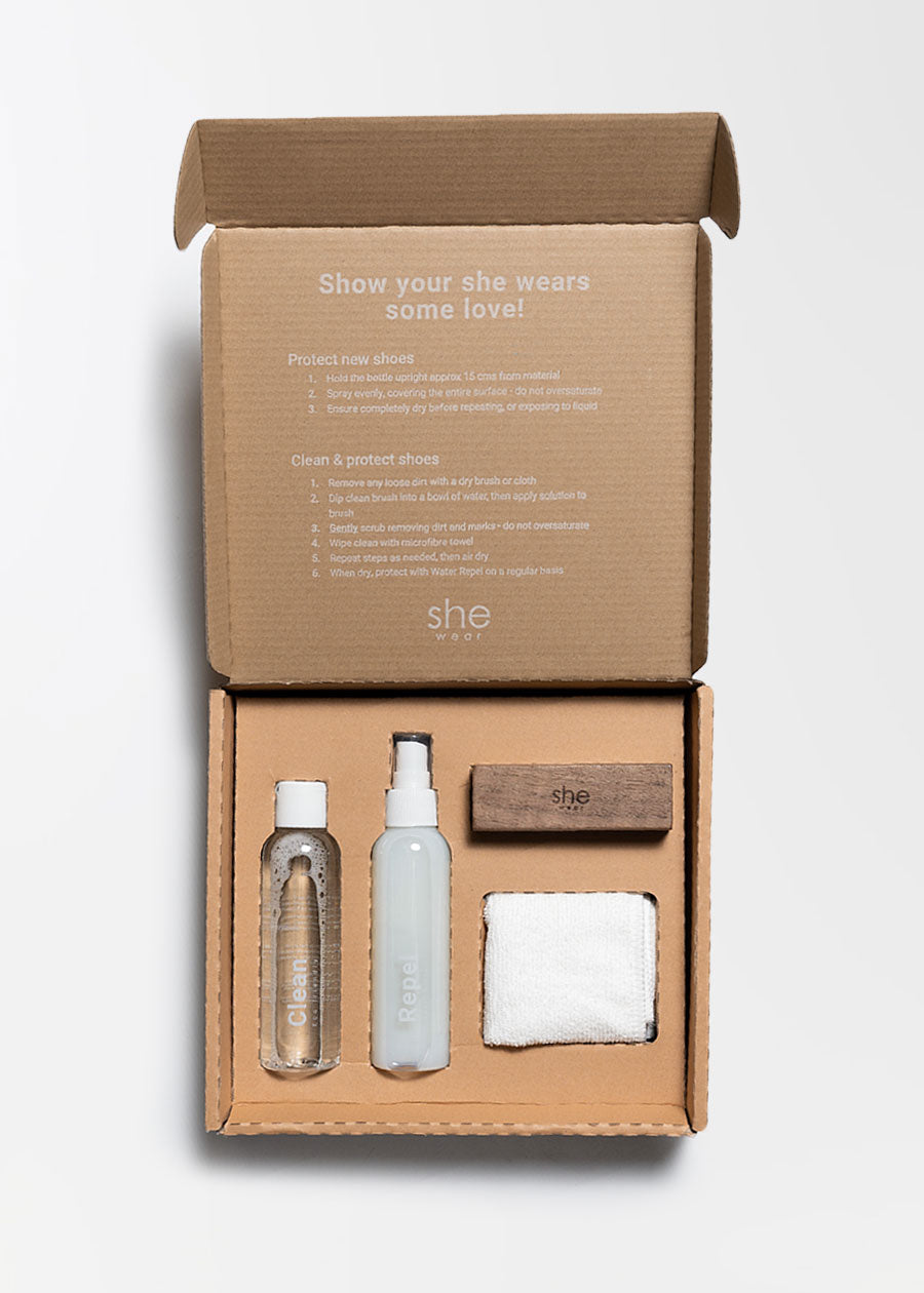 shoe care kit neutral gift box