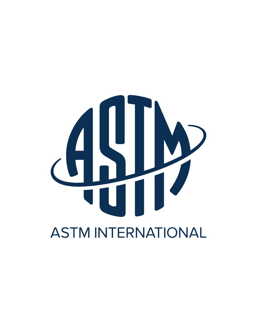 ASTM International logo in blue on a white background