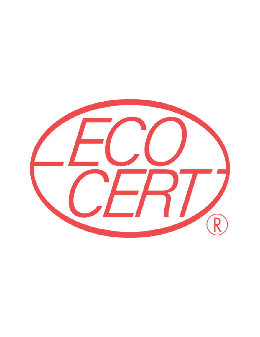 EcoCert logo in red on a white background