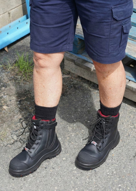 Achieves: womens safety work boots (zip)