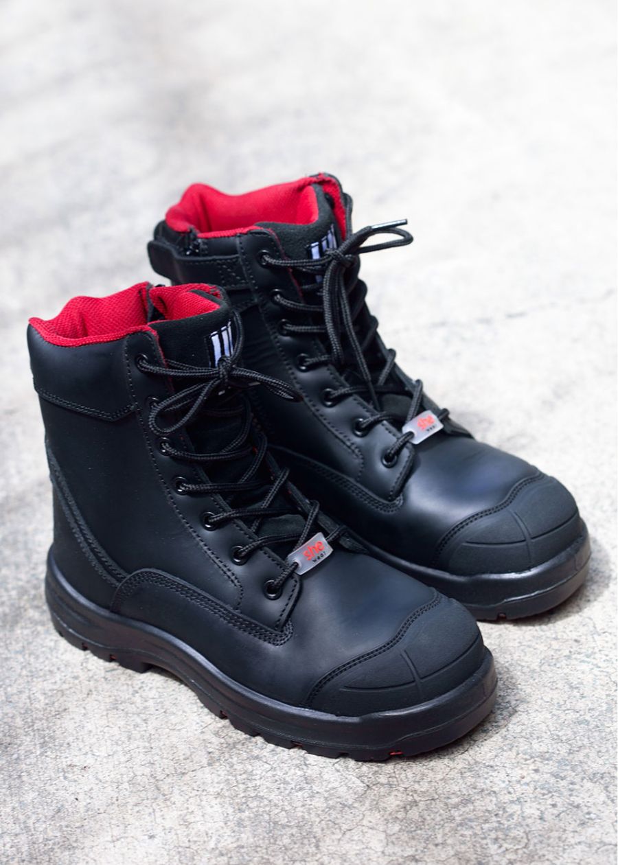 Achieves: womens safety work boots (zip)