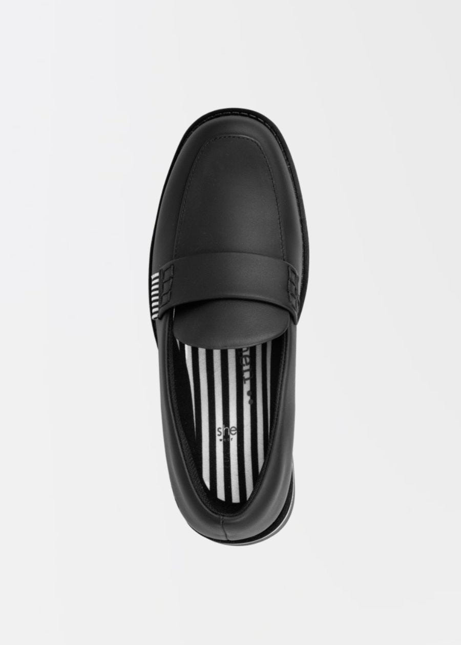 top view of womens work shoes