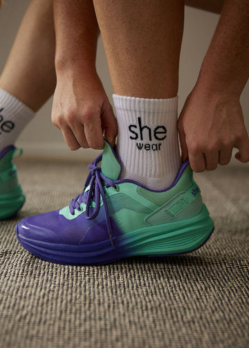 Cooldry performance quarter crew socks – she wear