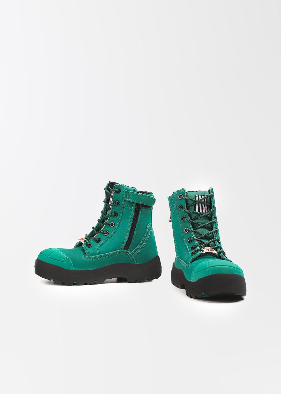 Achieves: womens safety work boots (zip)