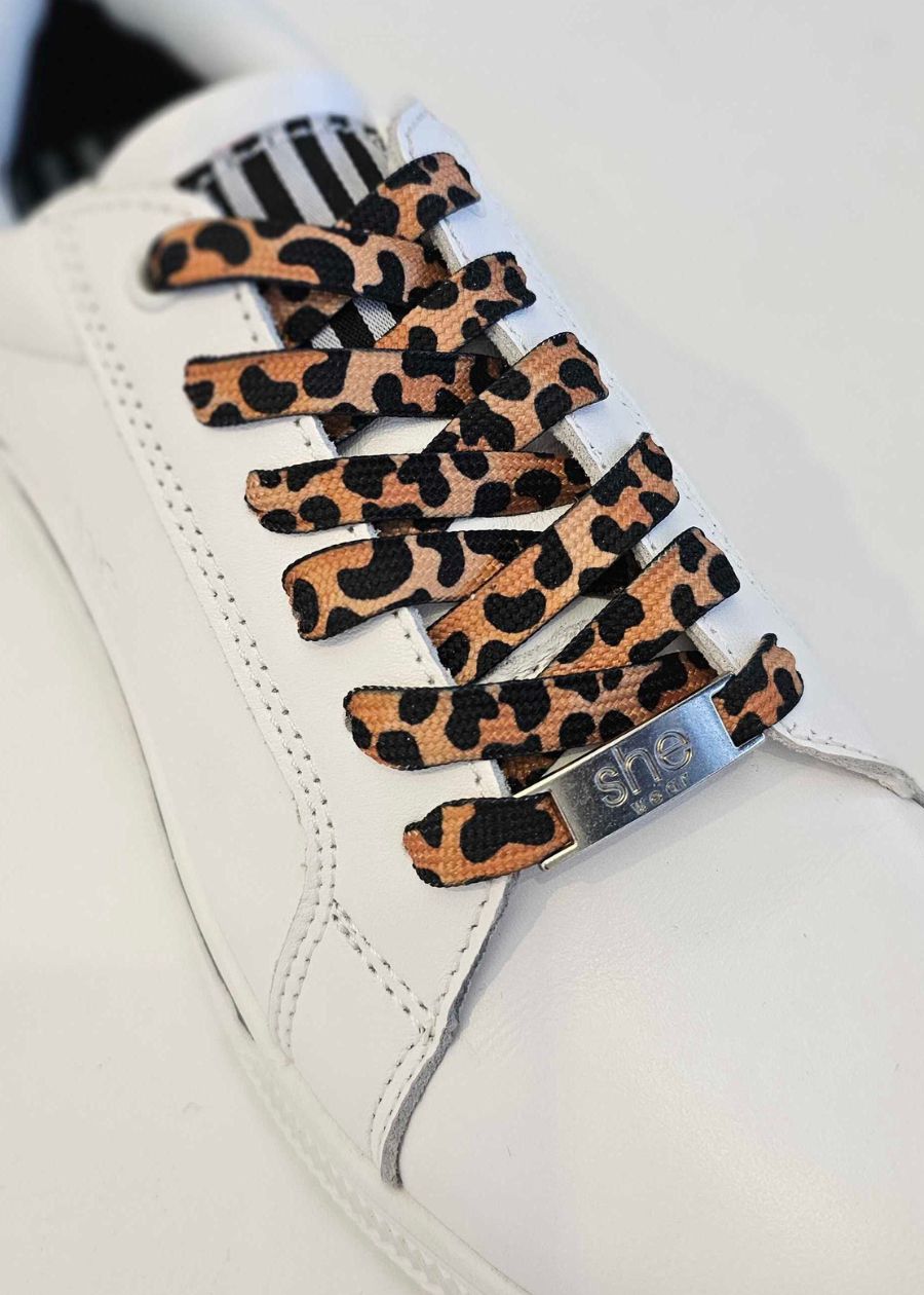 leopard print shoe laces