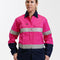 Womens taped hi vis lightweight long sleeve shirt