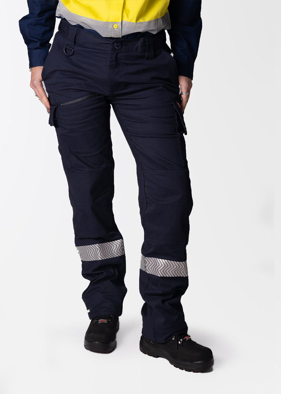 Alison ladies hi vis work cargo pants – she wear