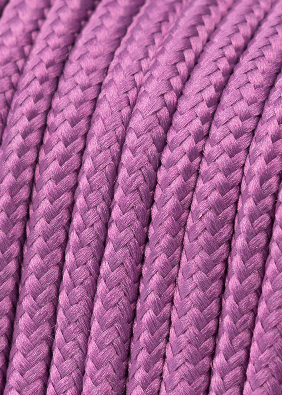 she wear purple shoelaces thread close up