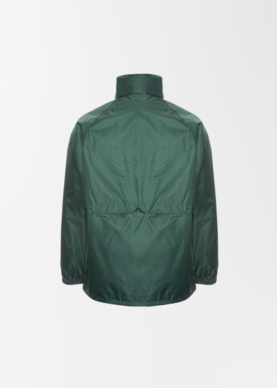 Stowaway Rainbird rain jacket in Forest Green