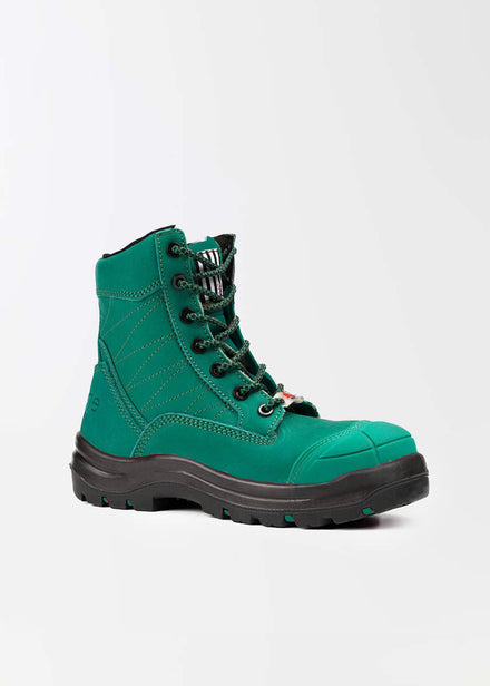 She Achieves: womens safety work boots (zip)
