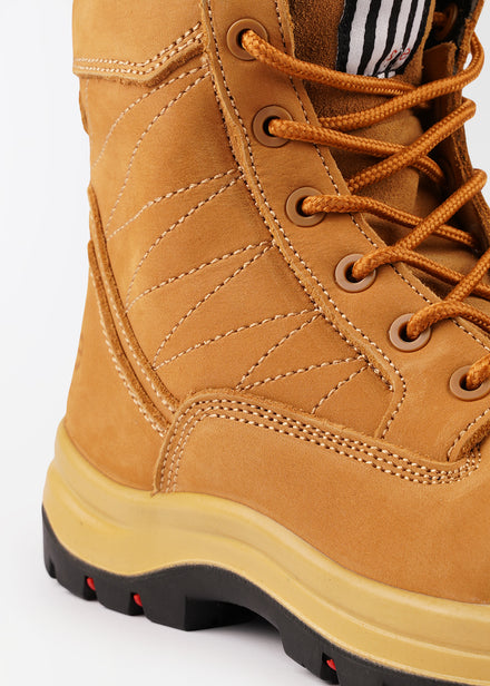 She Achieves: womens safety work boots (zip)