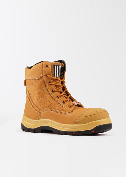 She Achieves: womens safety work boots (zip)