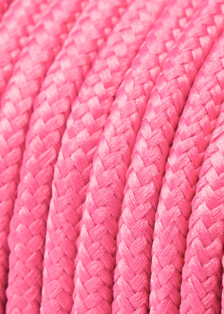 she wear pink sneaker shoelaces thread close up
