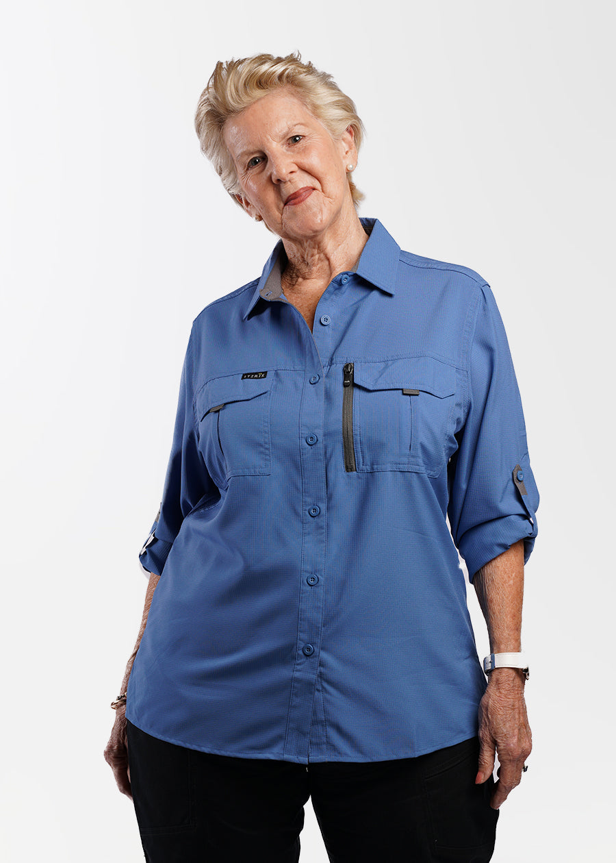 Ladies long sleeve lightweight outdoor shirt – she wear