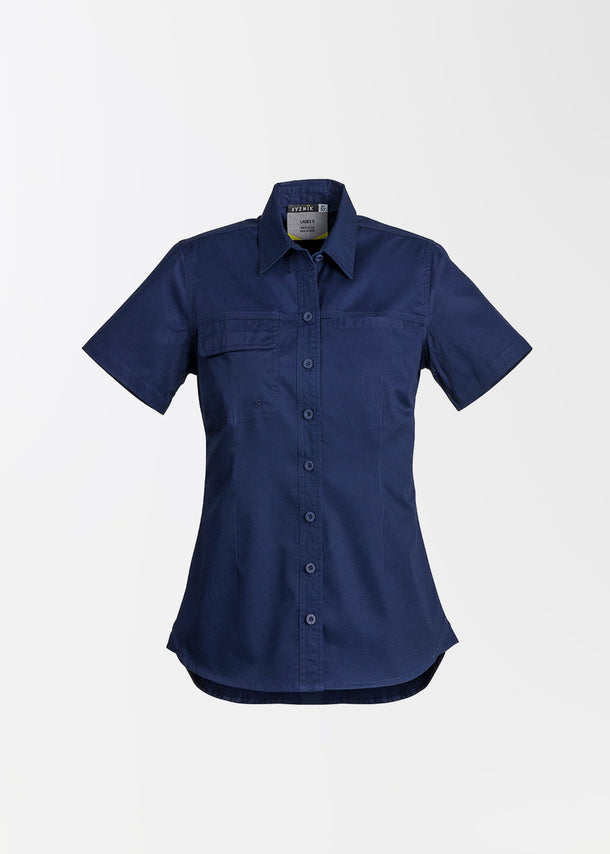 Women's short sleeve tradie shirt - she wear